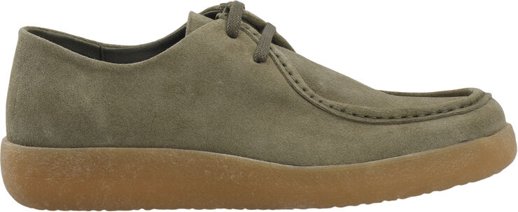Bianco BIAASHER Moc Toe Lace Up Shoe Suede Olive