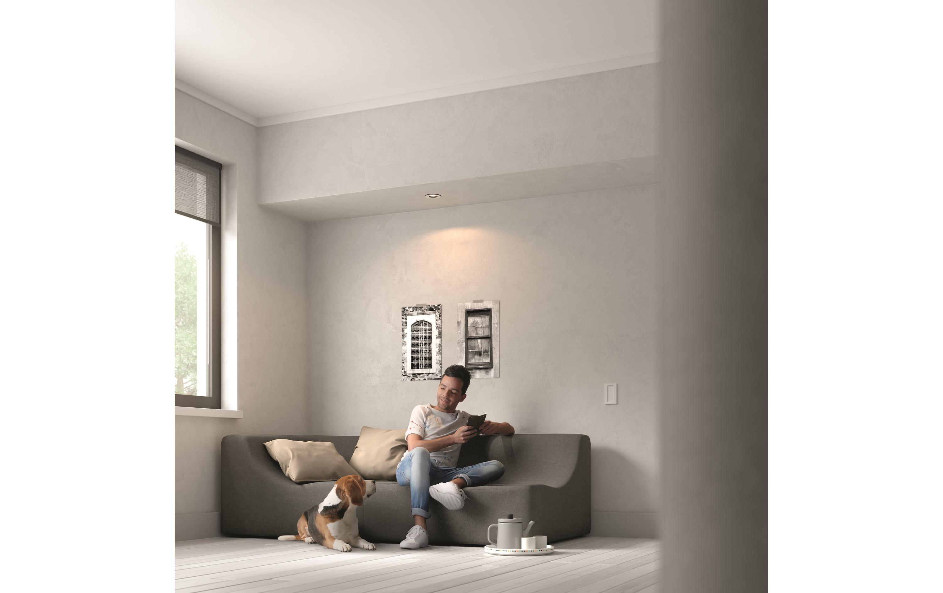 White Ambiance Milliskin Einbauspot Rund WeissPräzise Lichtlenkung in reinem Weiss