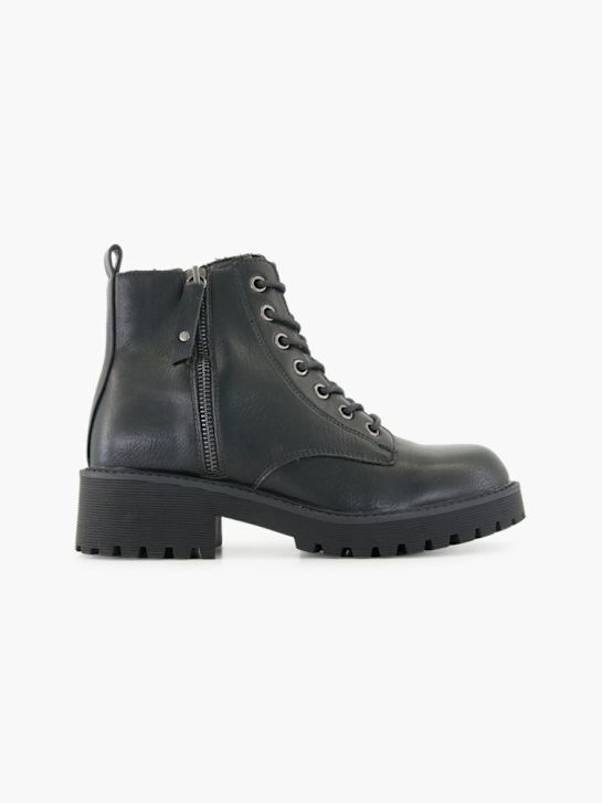 Graceland Schnür-Stiefelette Schwarz