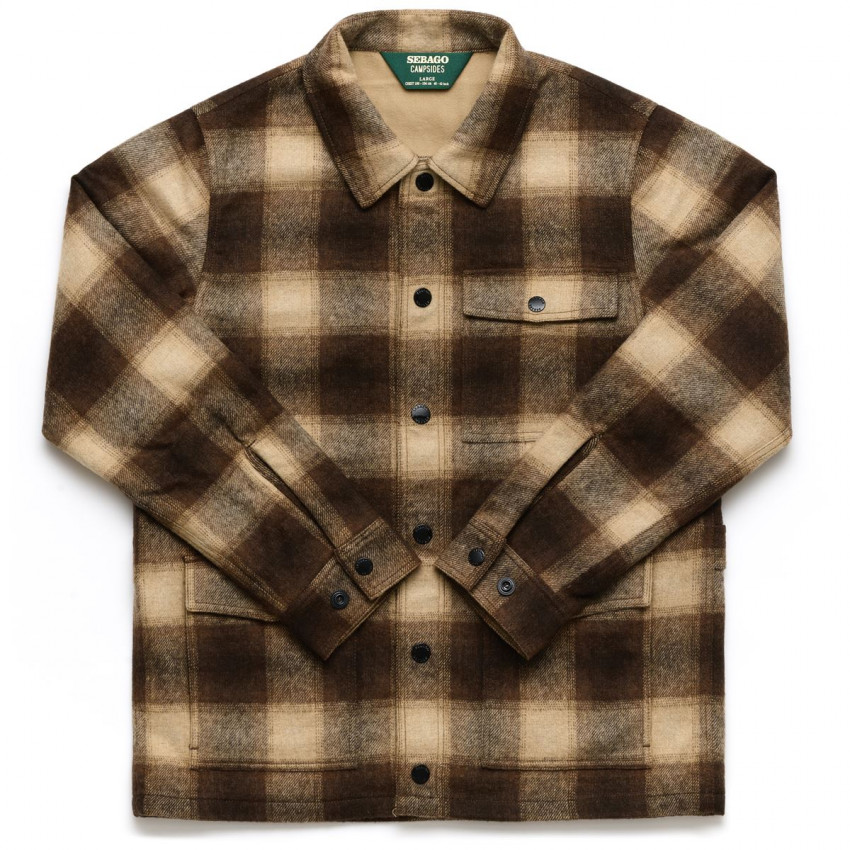KENNY CHECK Beige-Brown-SURCHEMISE SEBAGO HOMME