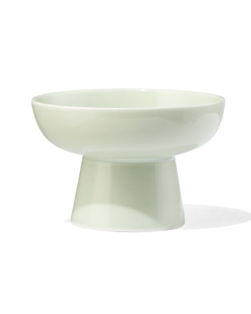 plat sur pied Ø8.5x5.3 Tablemates new bone light green