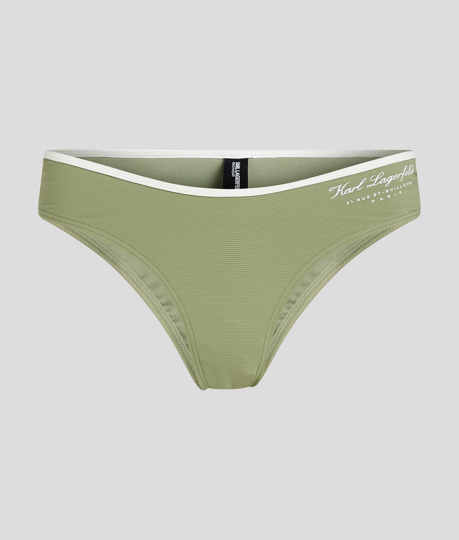 BAS DE BIKINI TAILLE HAUTE HOTEL KARL - Vert d'huile