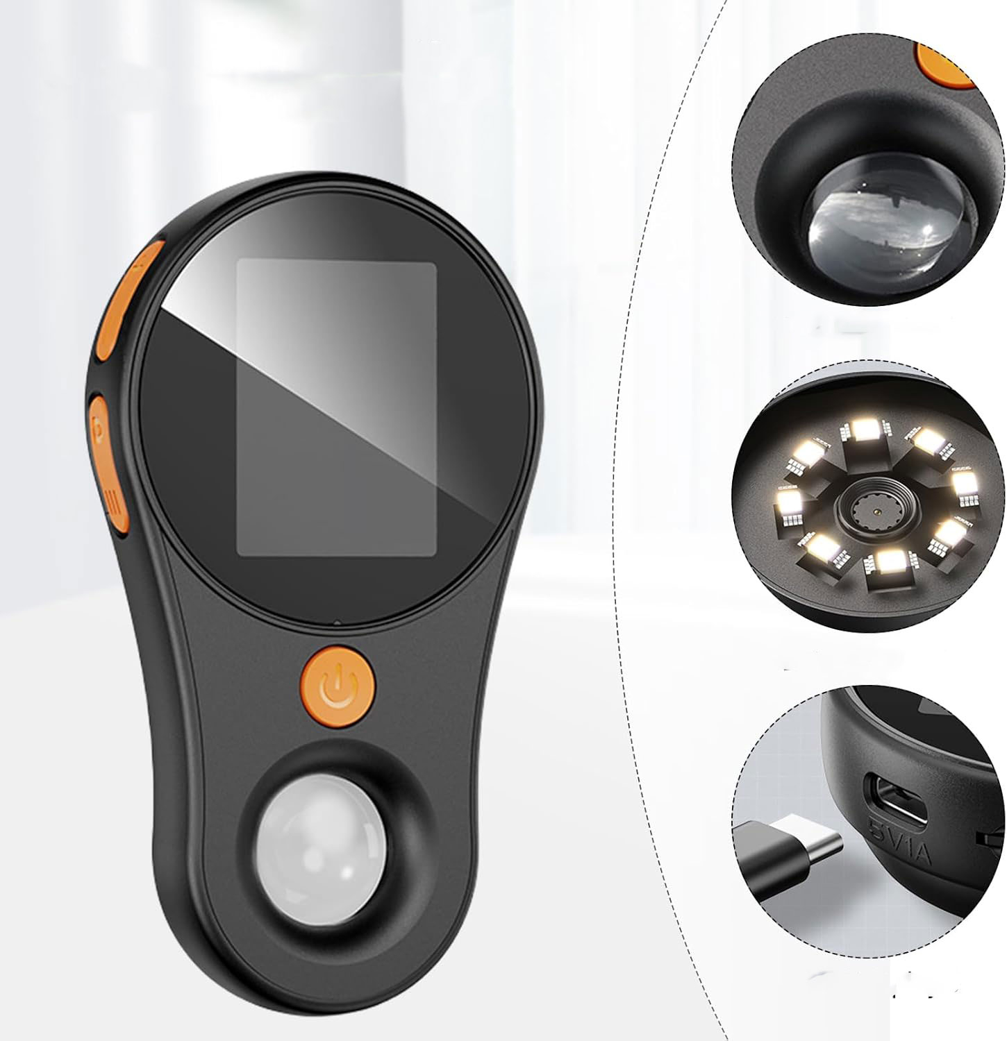 Portables Digital 8-LED Mikroskop mit 2