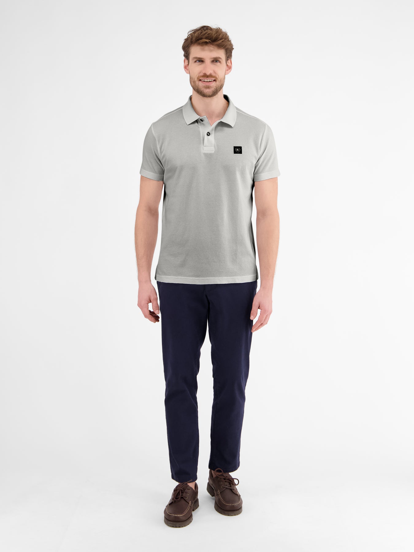 Poloshirt in weicher Waffelpiquéqualität