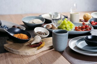 CreaTable Platte PIETRA 31 x 24 cm Keramik steingrau