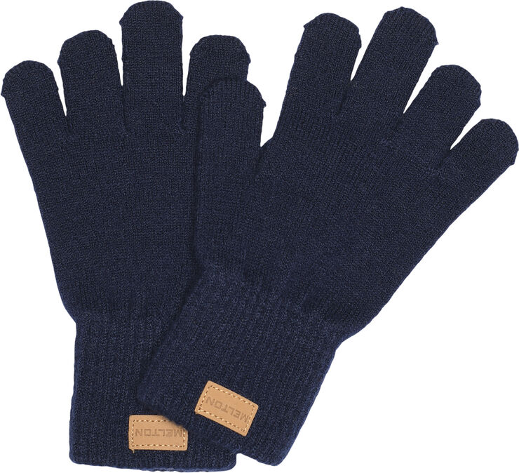Melton Basic gloves Peacoat blue