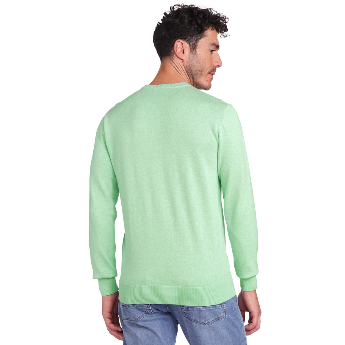 VanVaan Herren Pullover in Unifarben hellgrün