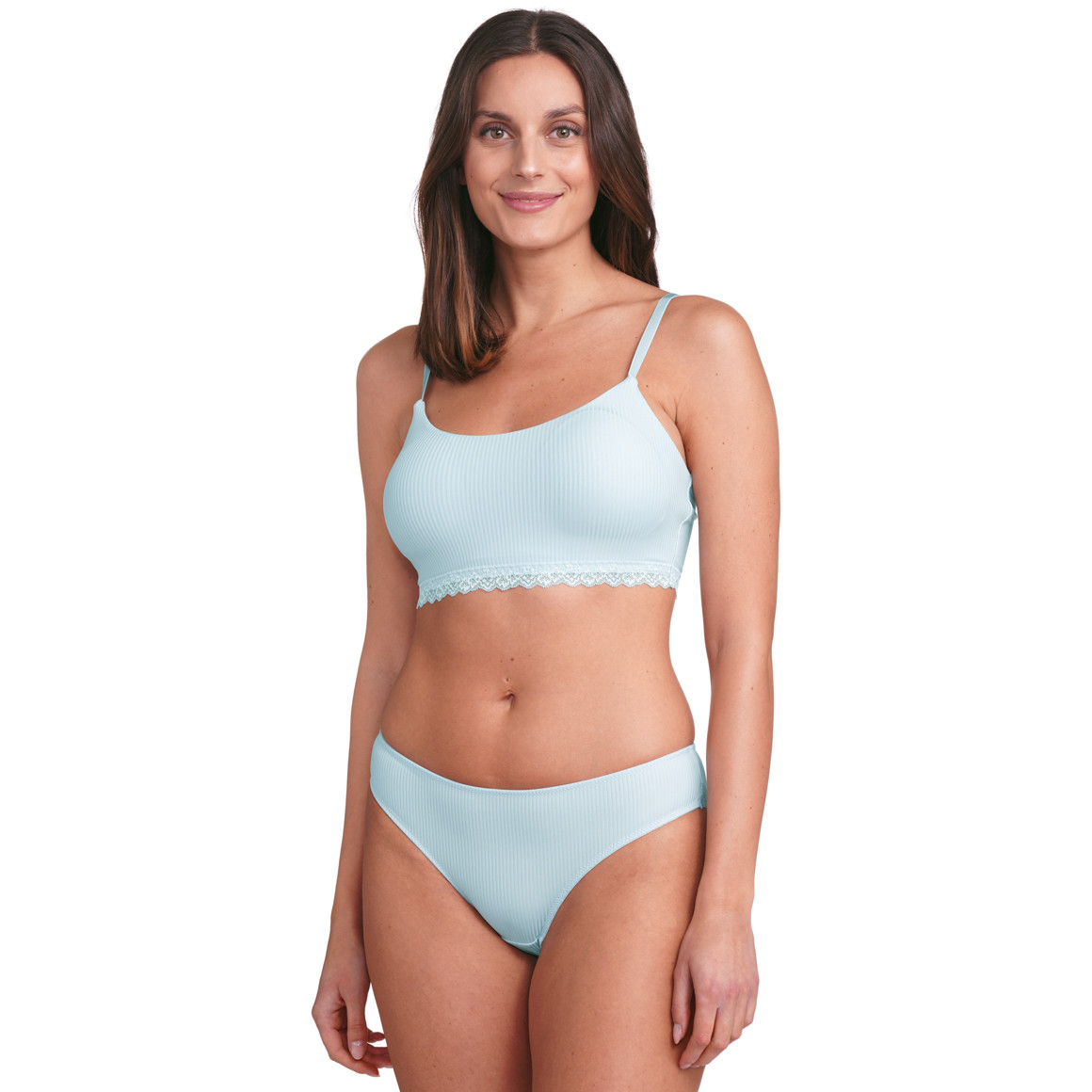Gina Benotti Damen Bustier mit verstellbaren Trägern hellblau
