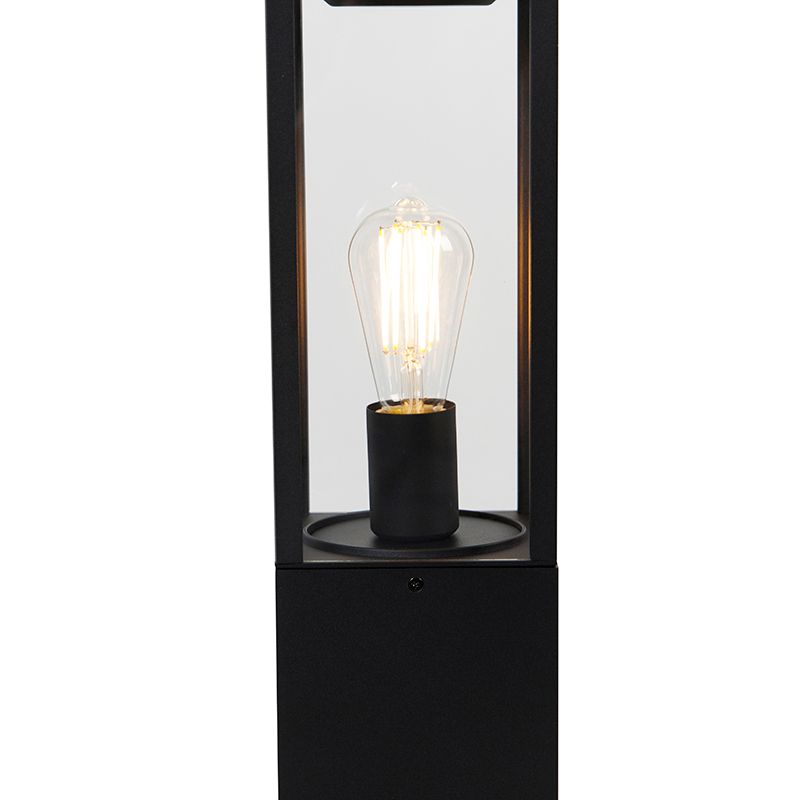 Industriële staande buitenlamp zwart 80 cm IP44 - Charlois