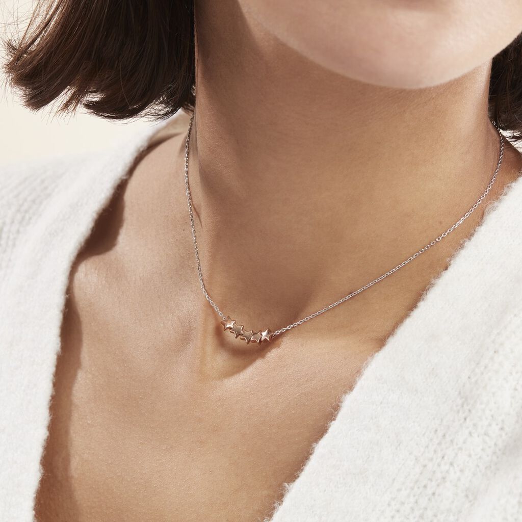 Collier Argent Bicolore Manya