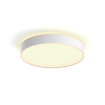 Philips Hue plafondlamp Enrave wit - warm tot koelwit licht 34W - Ø 42 cm - met 1 dimmerswitch