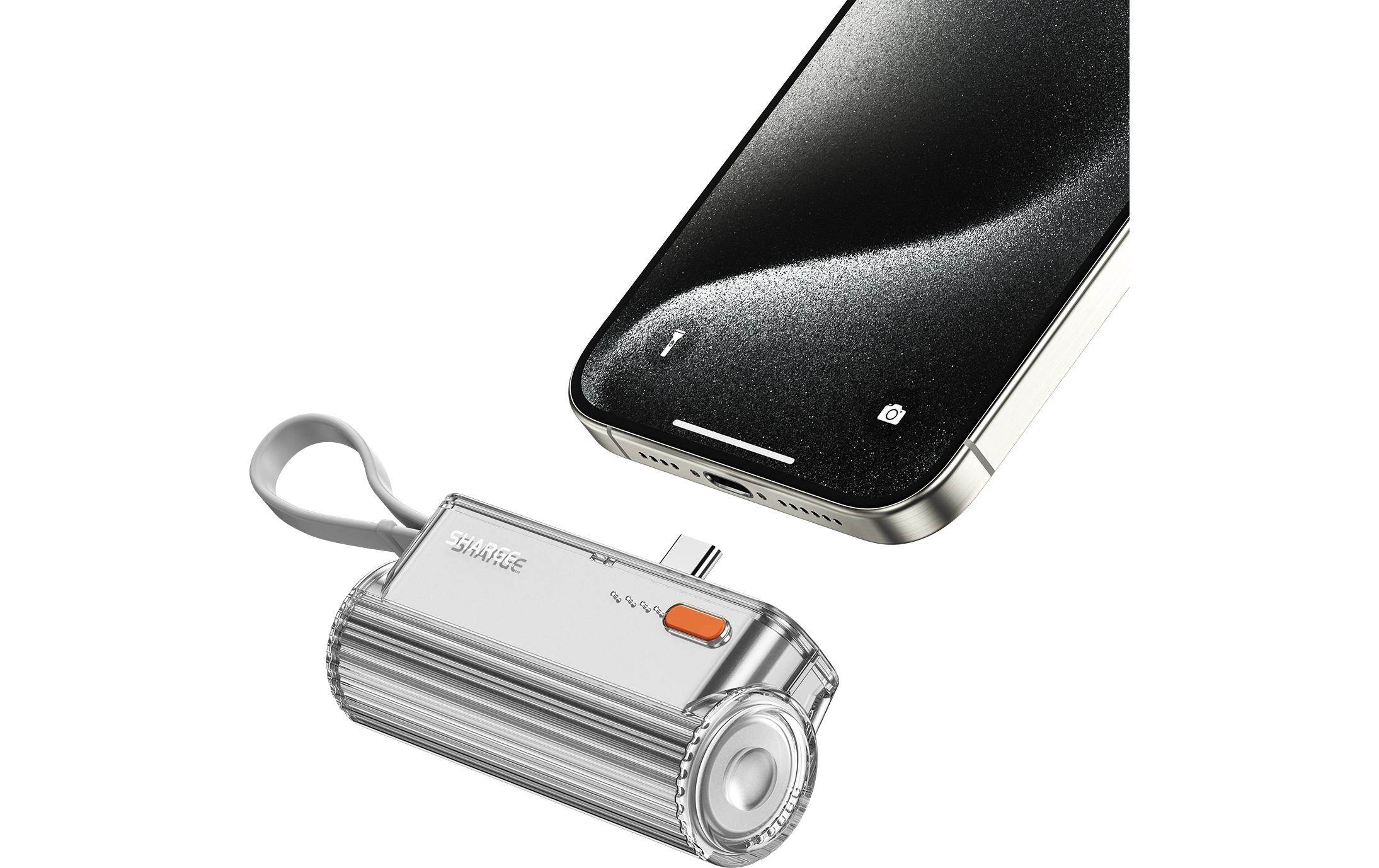 Powerbank Flow Mini Silber 5000 mAhHandliche Powerbank im kompakten Design
