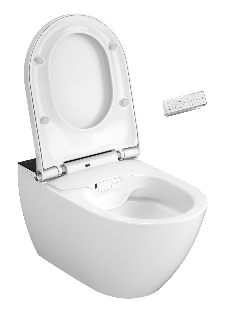 Plazan Genera Ultimate douche wc randloos met softclose zitting zwart