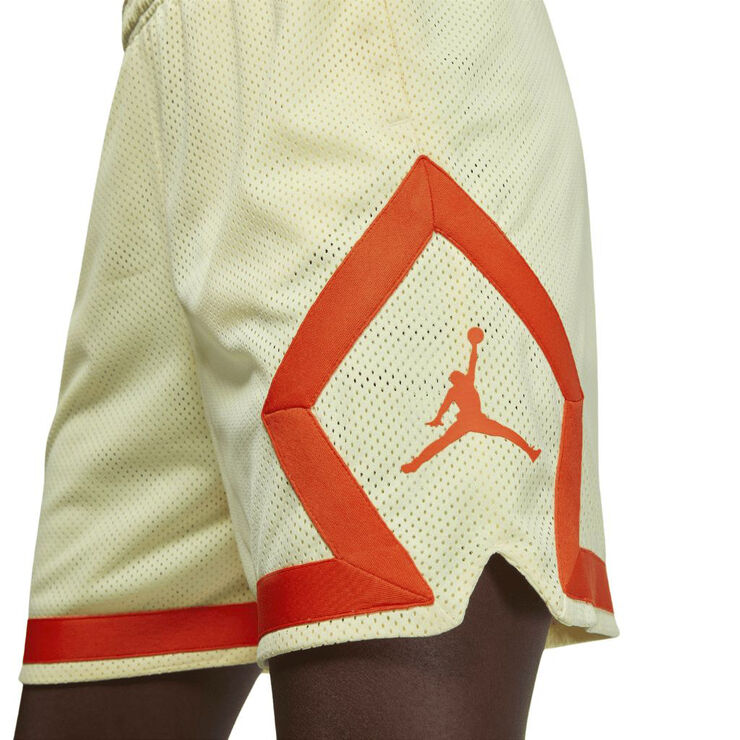 Nike jordan diamond shorts Citron tint/rush orange