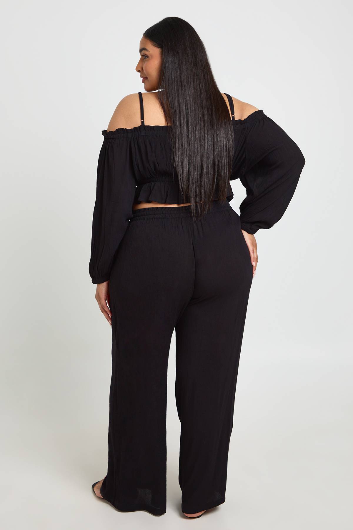 boohoo Pantalon De Plage Texturé Plus