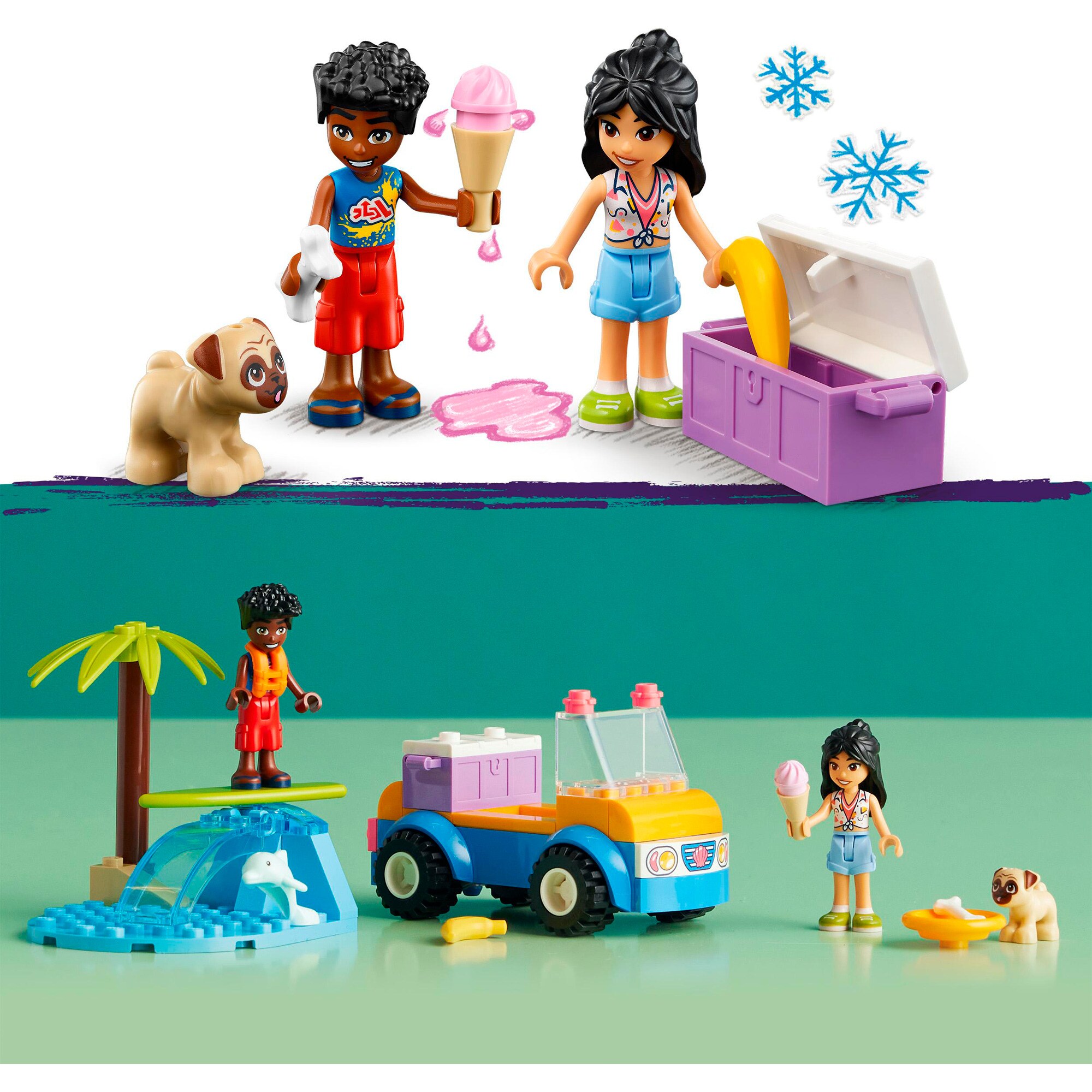LEGO Konstruktionsspielzeug Friends Strandbuggy-Spaß