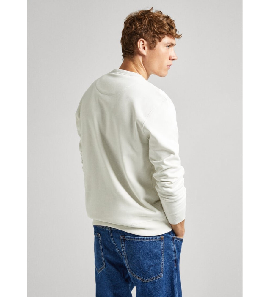 Moletom Pepe Jeans Raven, branco-creme