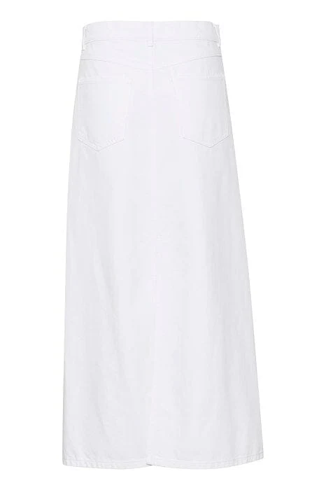 Gestuz MilyGZ HW long skirt white wash
