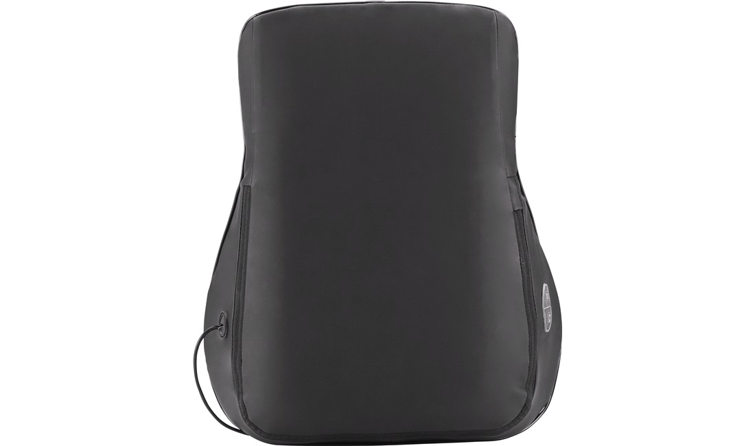 Rygpude med massage og memory foam sort