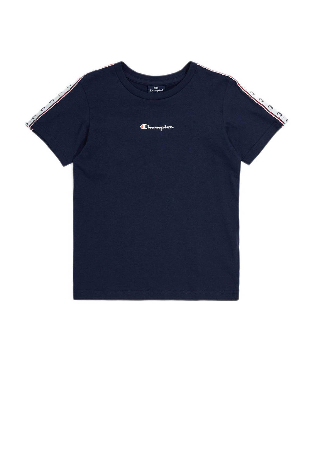 Champion T-shirt met logo donkerblauw