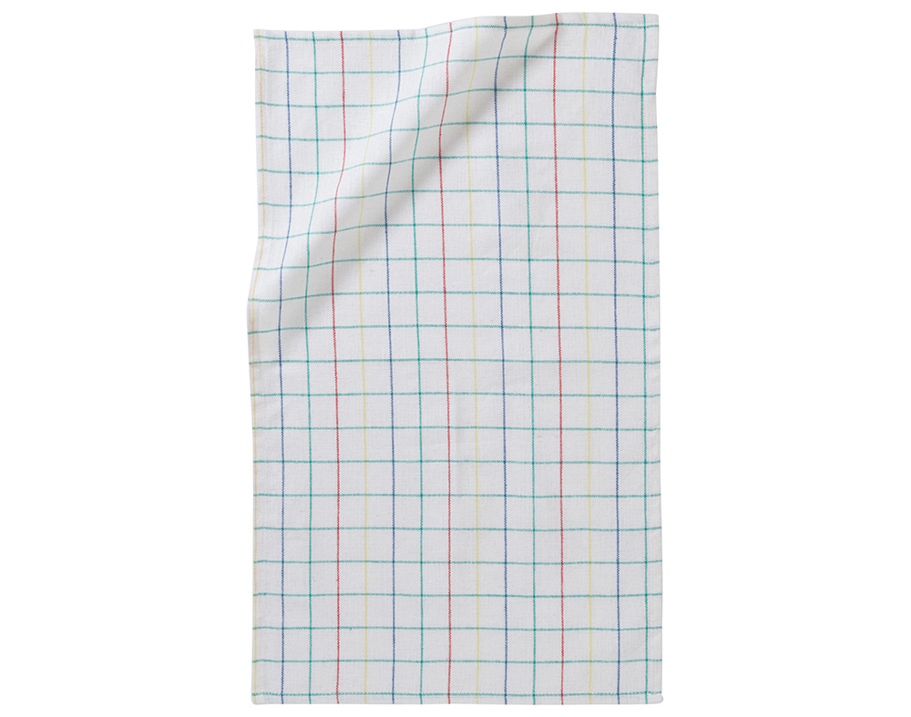 PANO DA LOUÇA AUCHAN ESSENCIAL MULTICORES 85% ALGODÃO 15% POLIESTER RECICLÁVEL 32X57CM