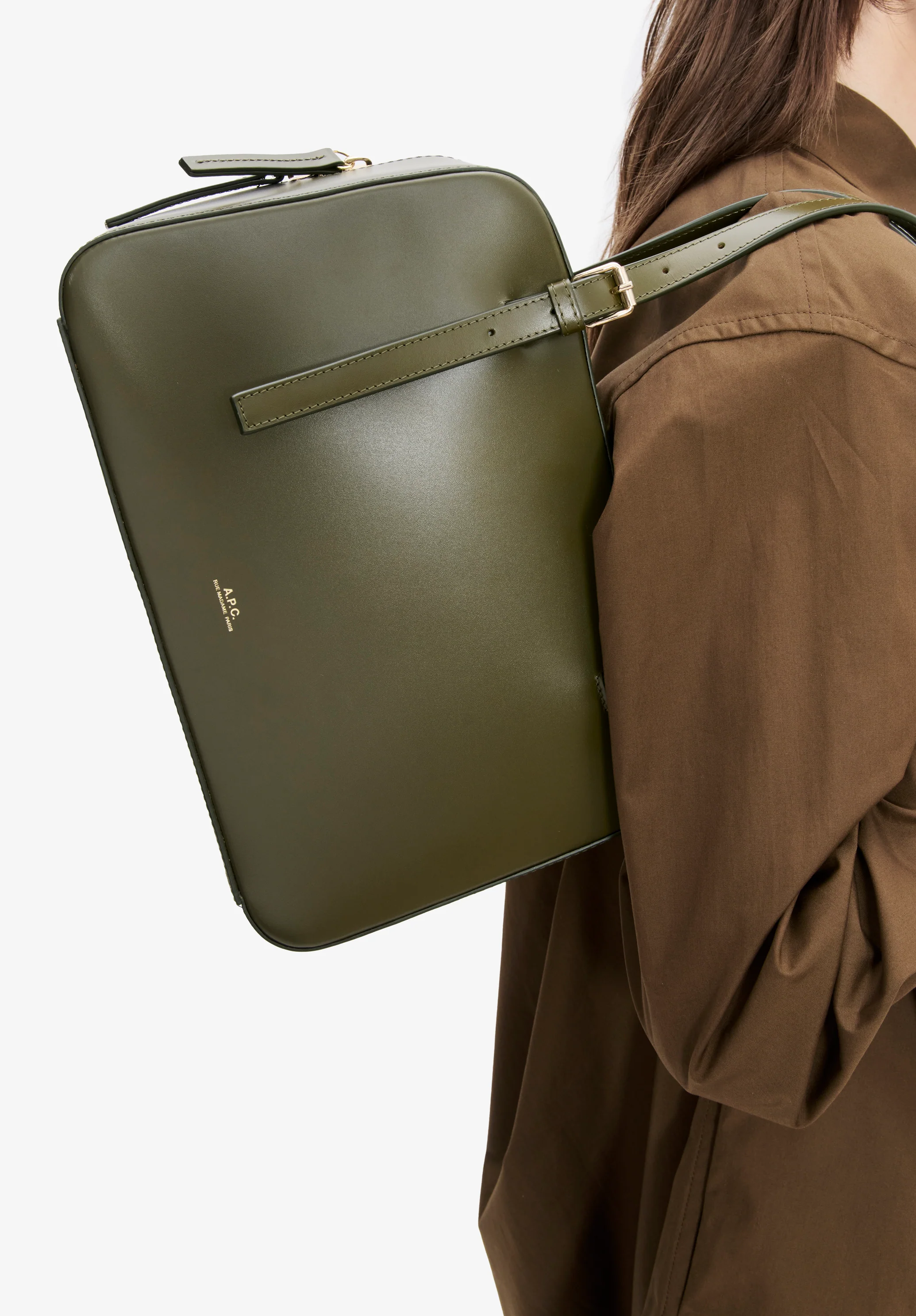 sac virginie box - Kaki fonce