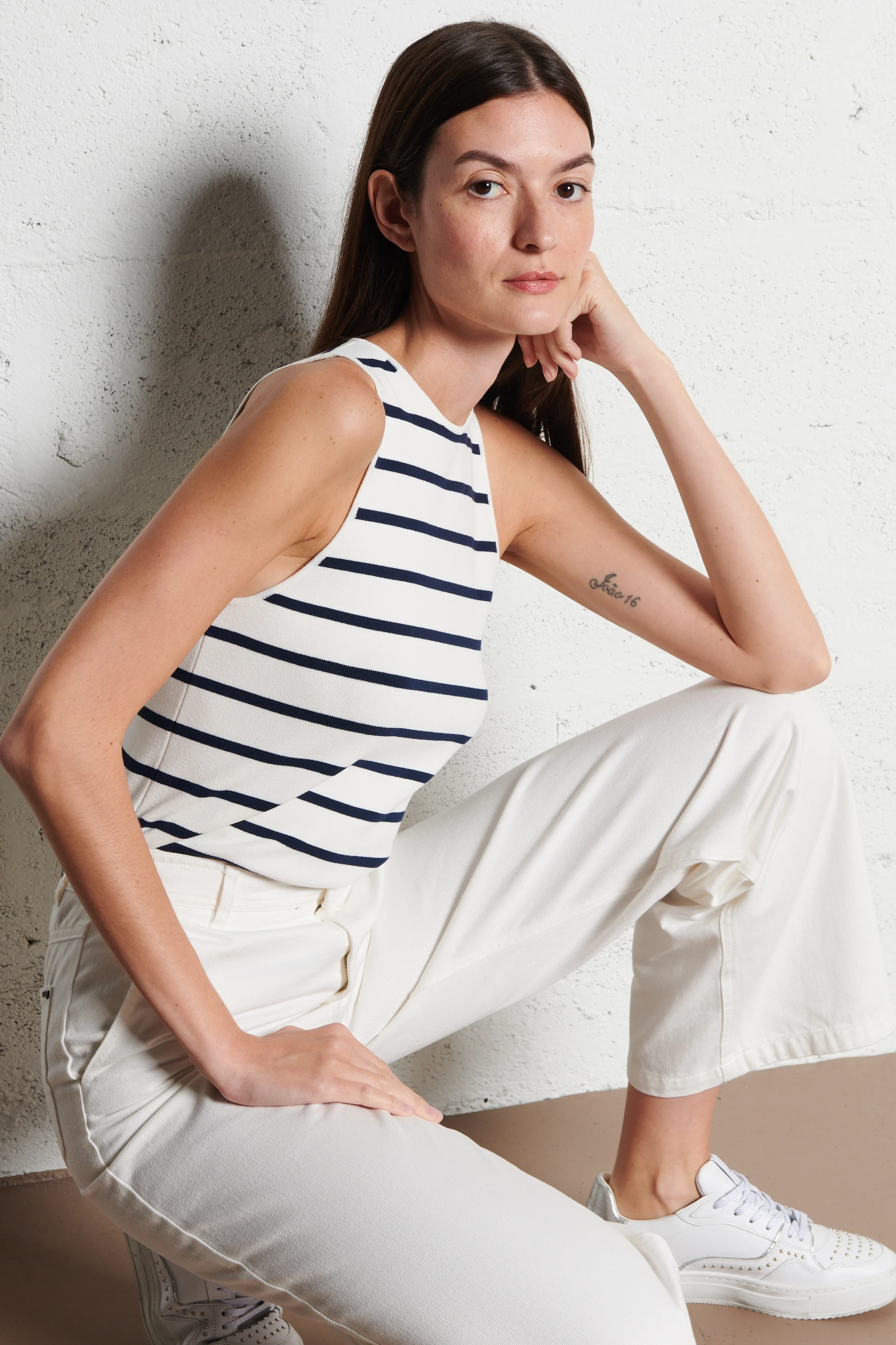 Jean large| Blanc