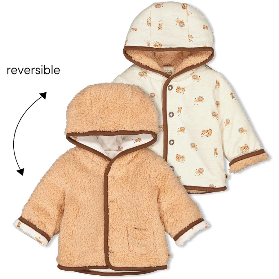 Feetje Wendejacke Tiny Roar Camel