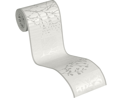 Rand 3054-11 Alleen randen Vertakt wit 5 m x 13 cm