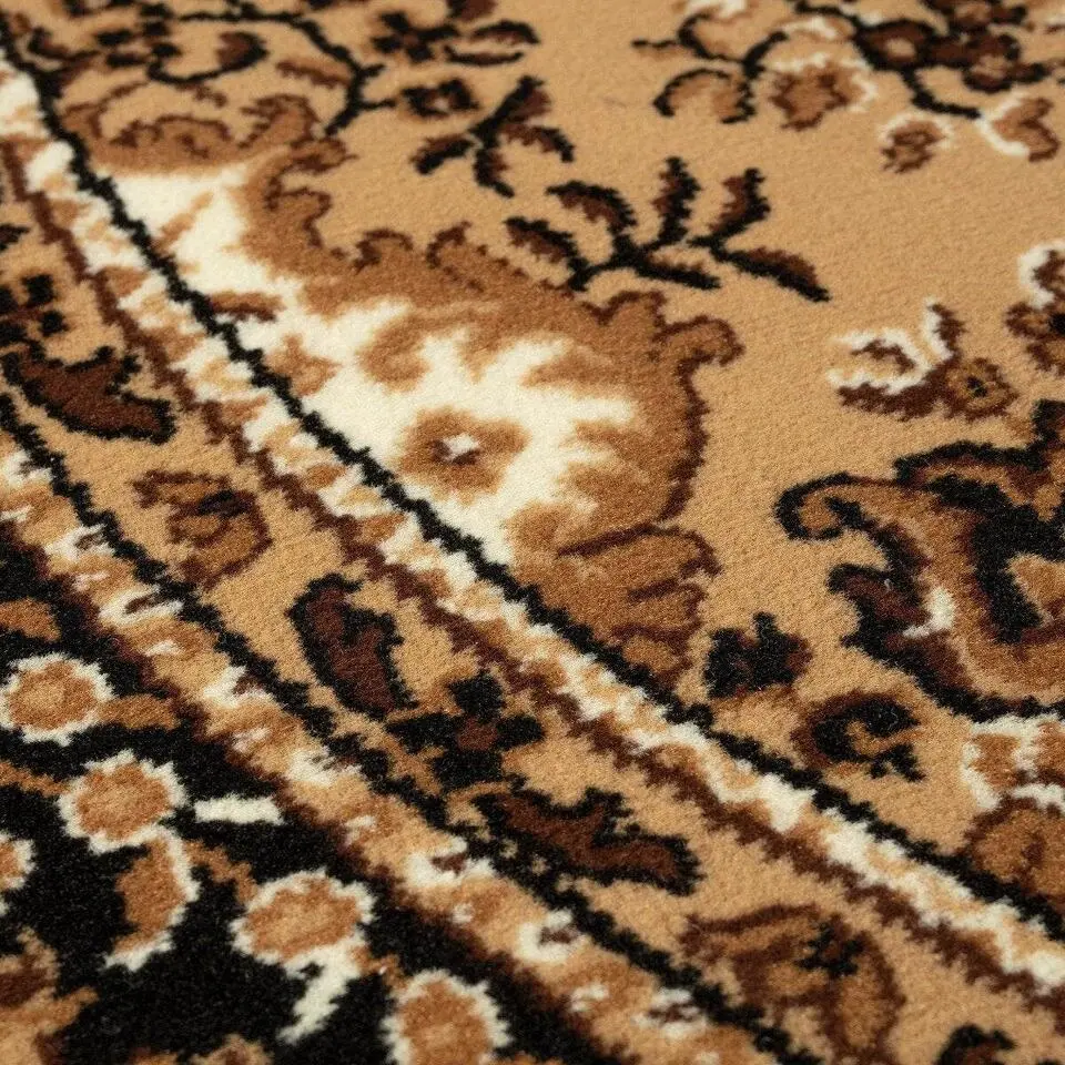 Interieur05 rond vintage Vloerkleed Nain Perzisch bruin - 100 x 100 cm
