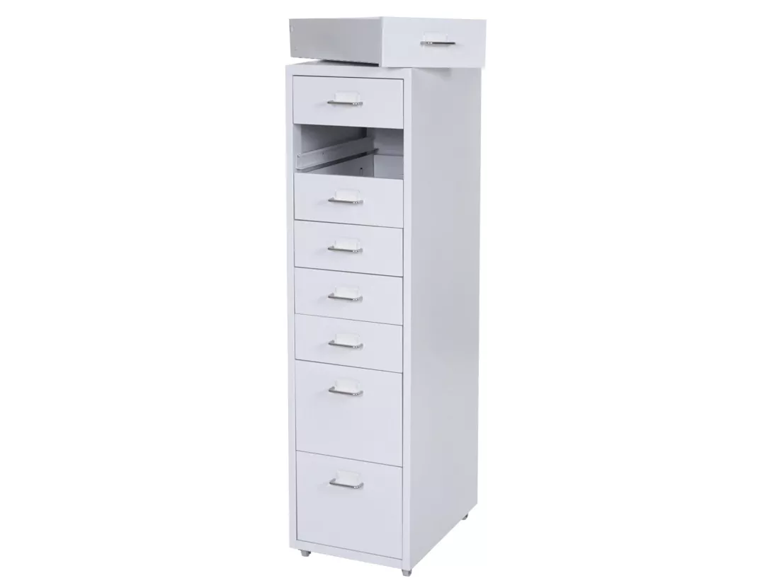 Caisson roulant Preston T851, blanc