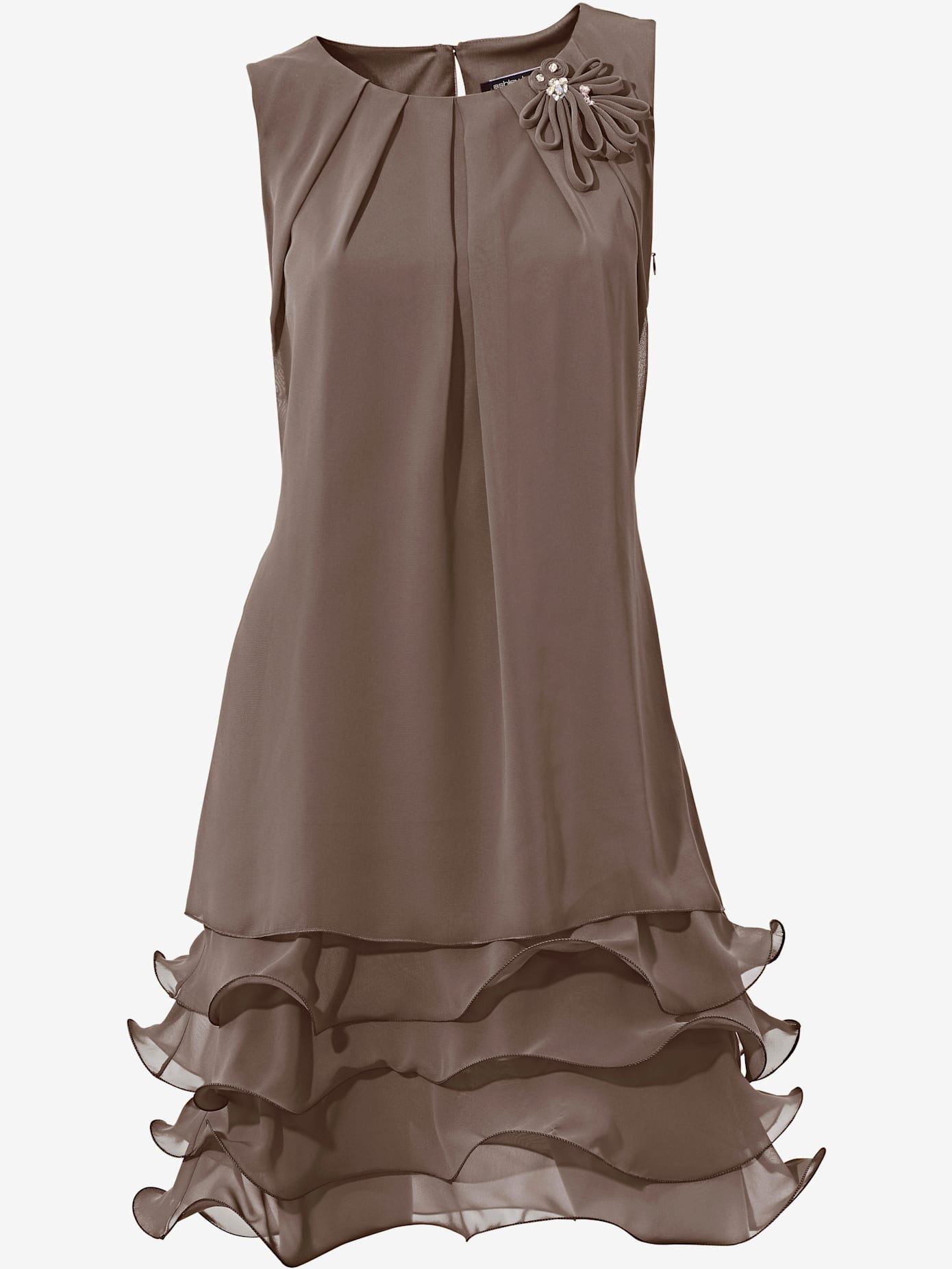 Robe de cocktail qualité crêpe légère et fluide