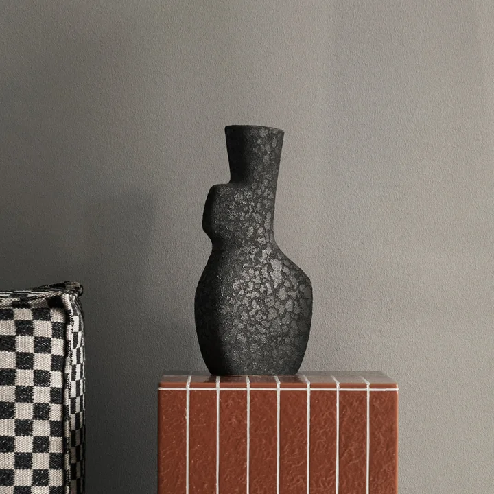 Ferm Living - Yara Vase, Small, grey pumice