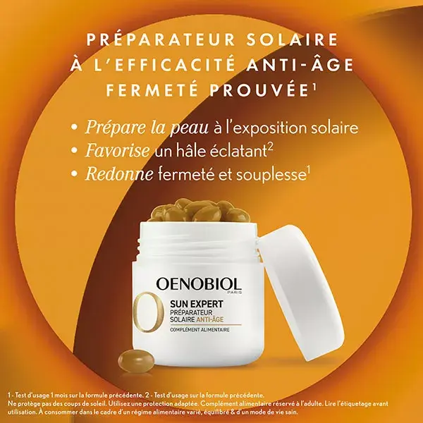 Oenobiol Sun Expert Anti-Aging Sun Preparation - Pacote com 2 x 30 cápsulas