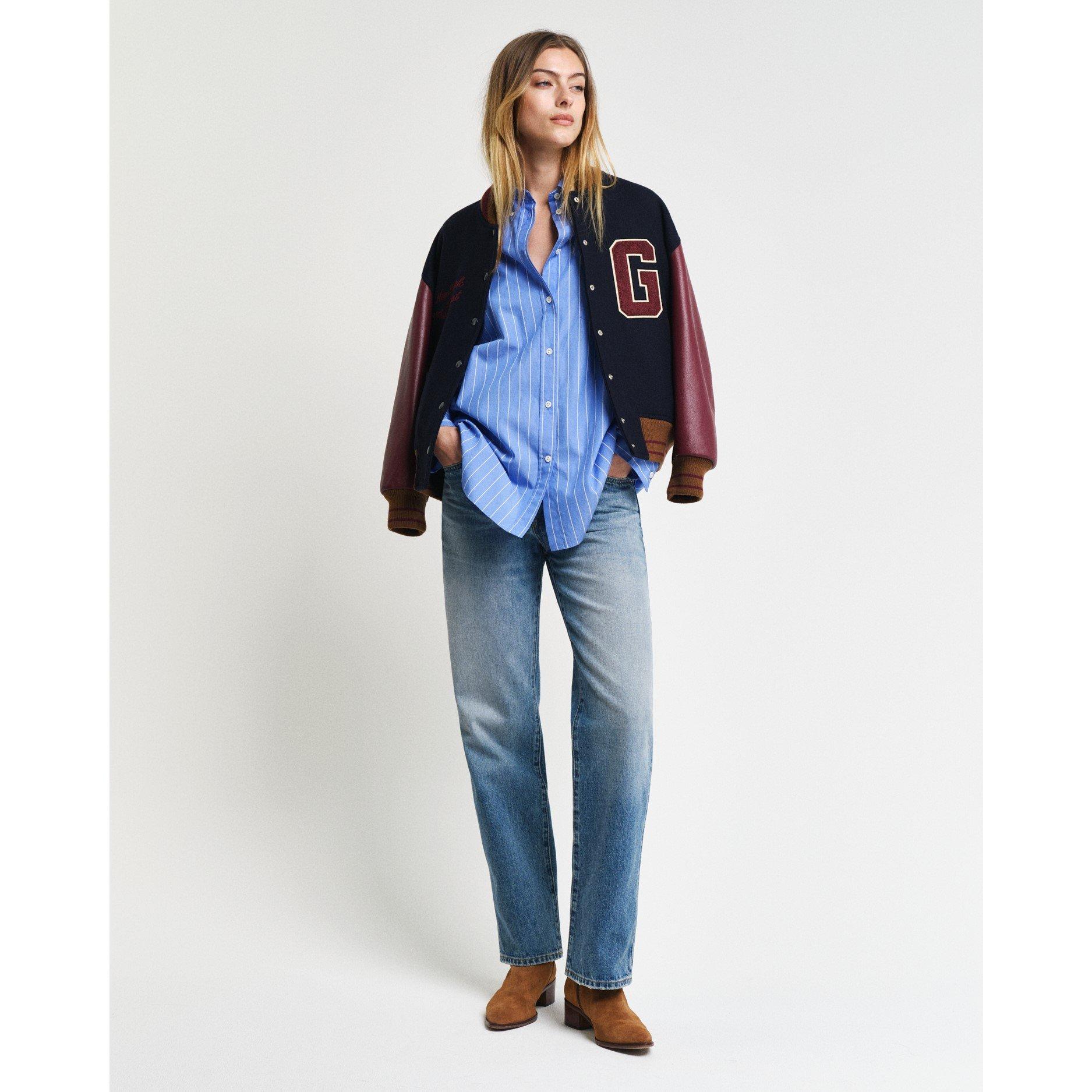 Gant OS STRIPED POPLIN BD SHIRT CLEAR SK