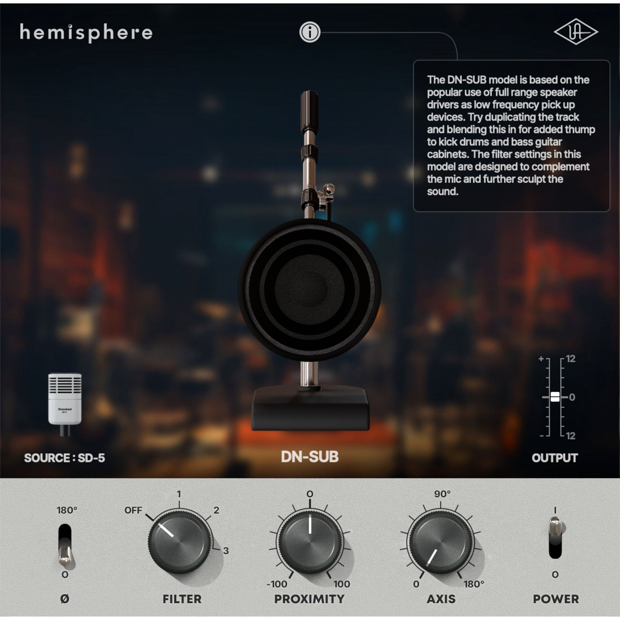 Universal Audio SD-5 bassdrum microfoon