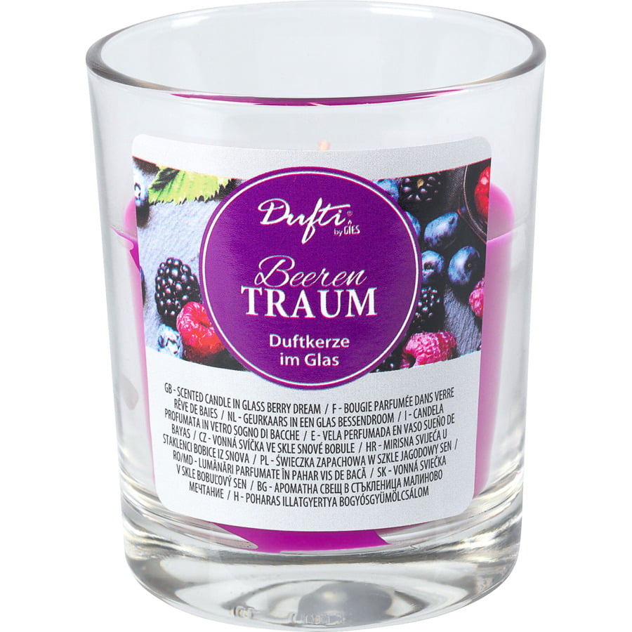 Kerze im Glas Pure Frische / türkis