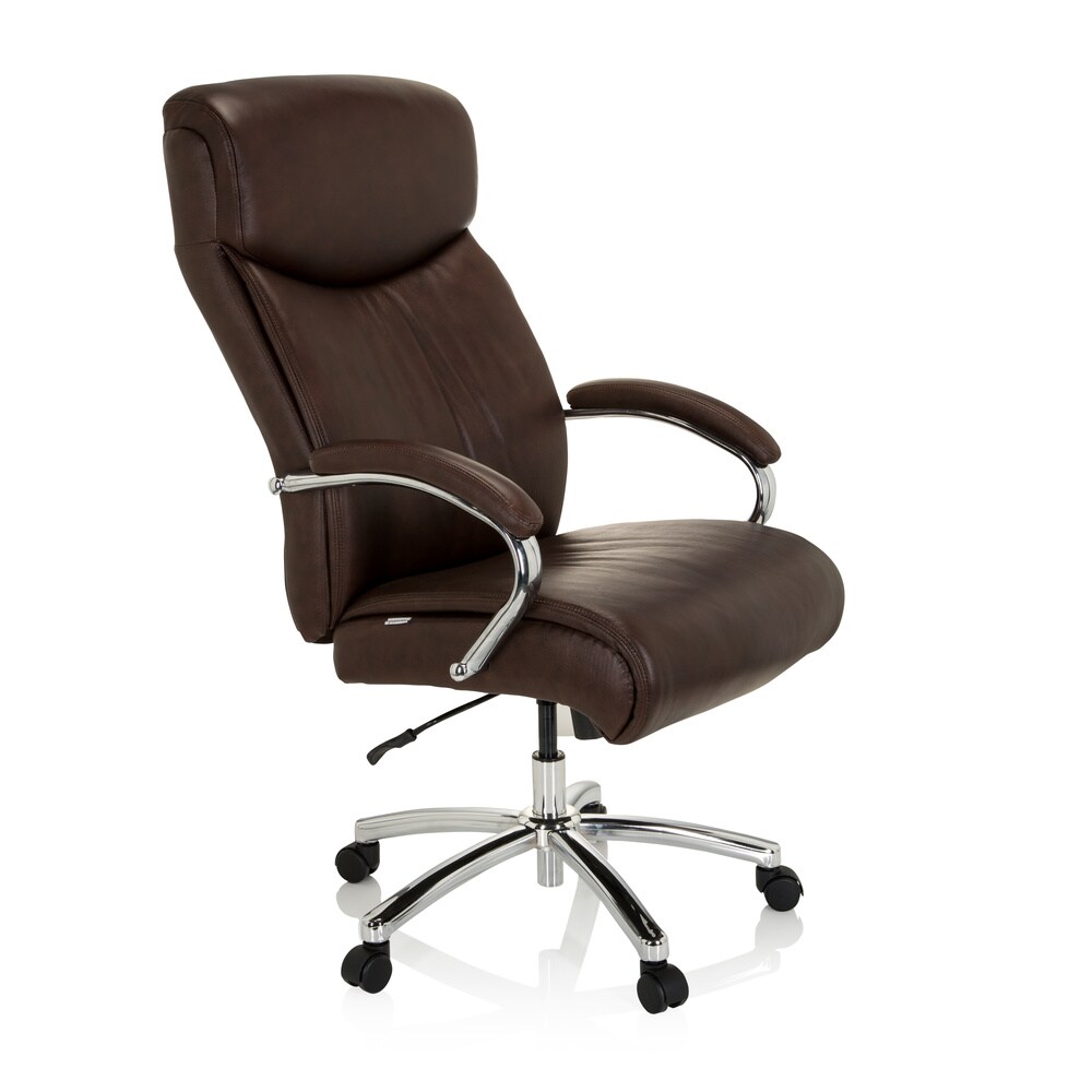 XXL Drehstuhl XXL CONSTRUCTOR V Leder mit Armlehnen hjh OFFICE
