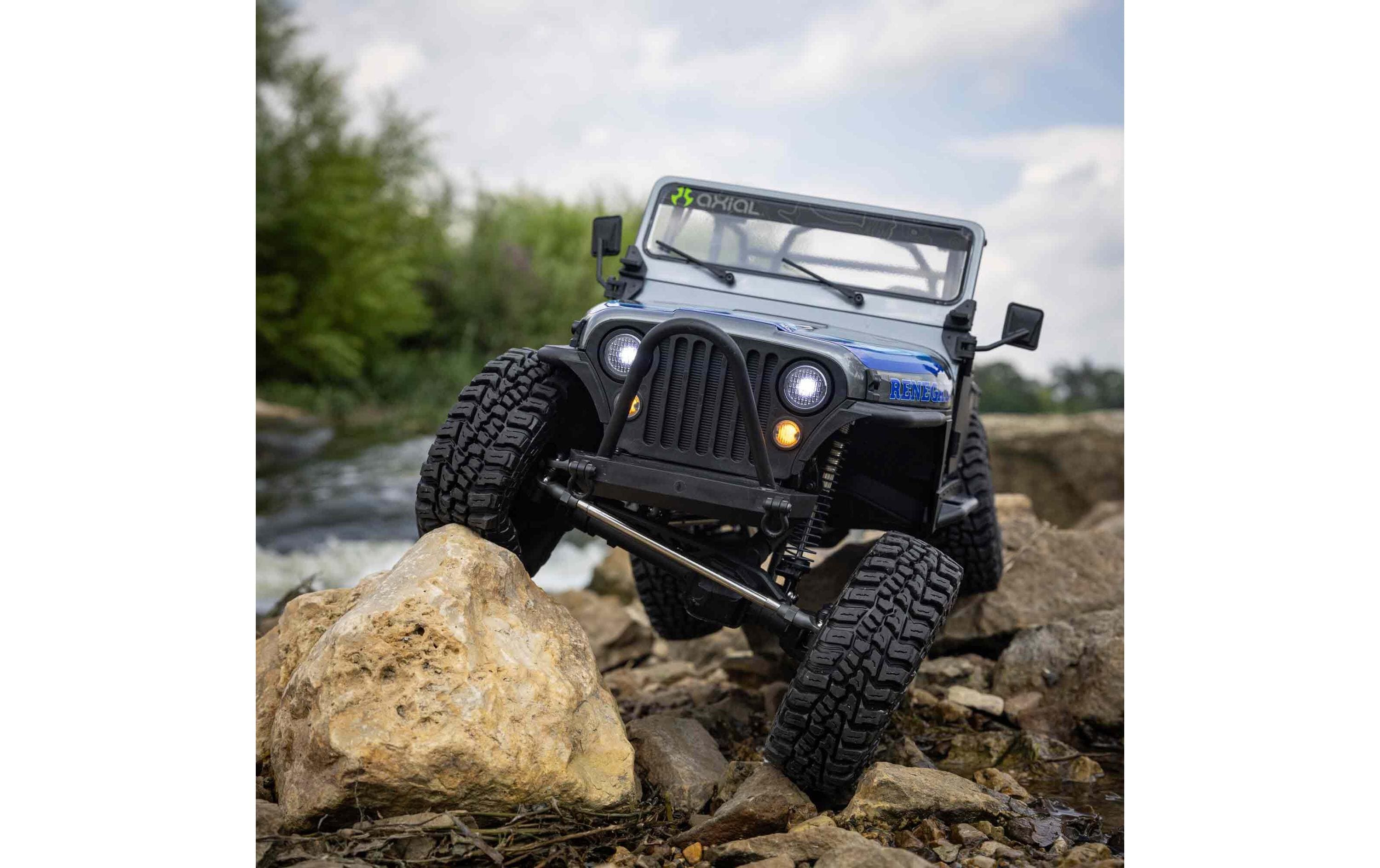 Scale Crawler SCX10 III Jeep CJ-7 Grau, ARTR, 1:10<br>Jeep CJ-7 Renegade Rock Crawler mit Spektrum Technik
