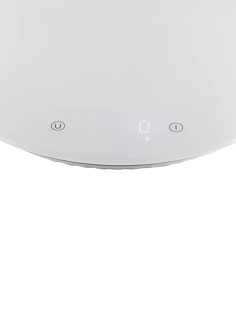 ALESSI Digitale Küchenwaage Plisse Thermoplastisches Harz / Weiss weiss