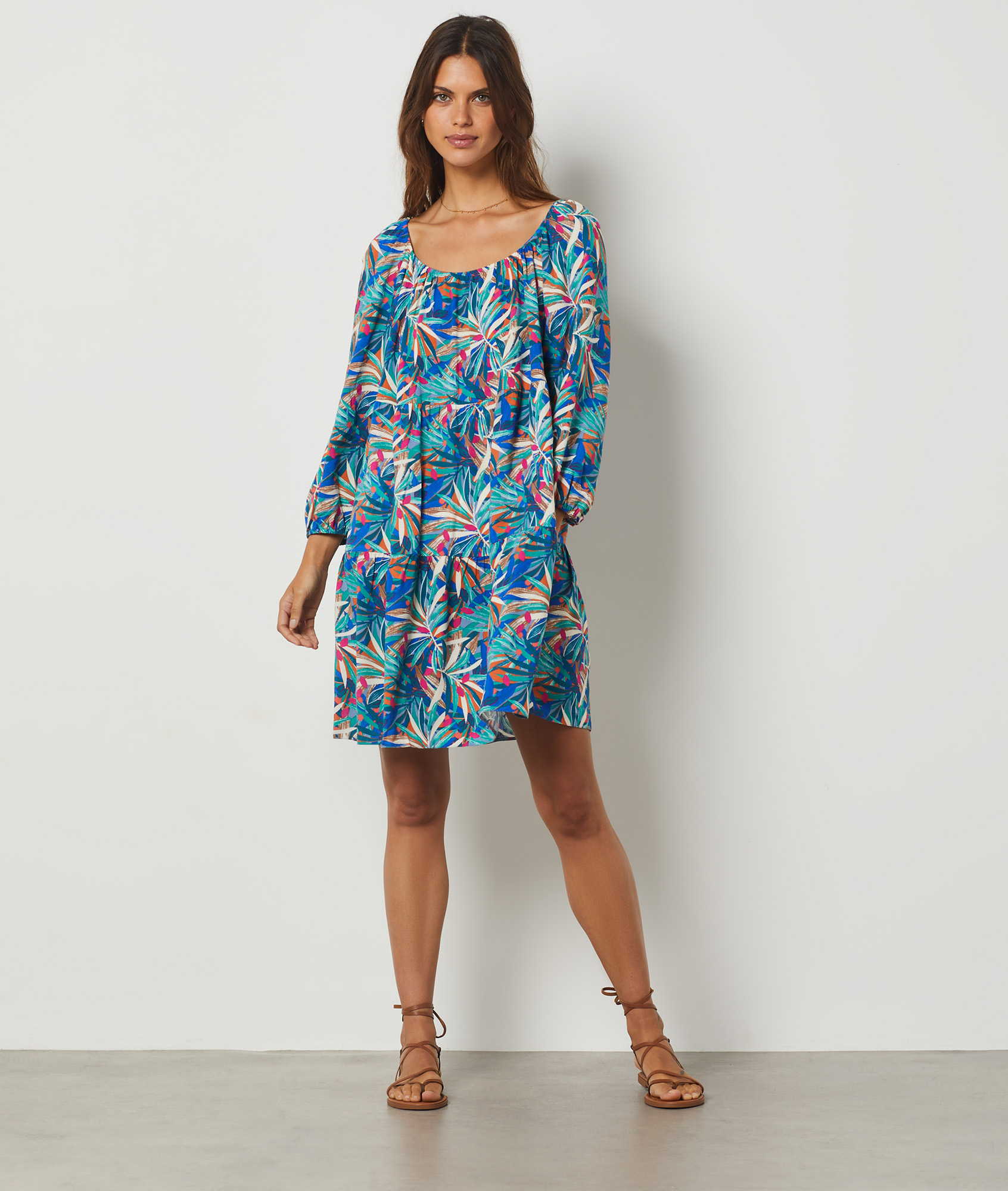 Robe fluide imprimée