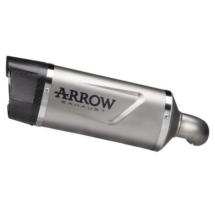 Silencieux Arrow INDY RACE EVO EMBOUT CARBONE - Gris