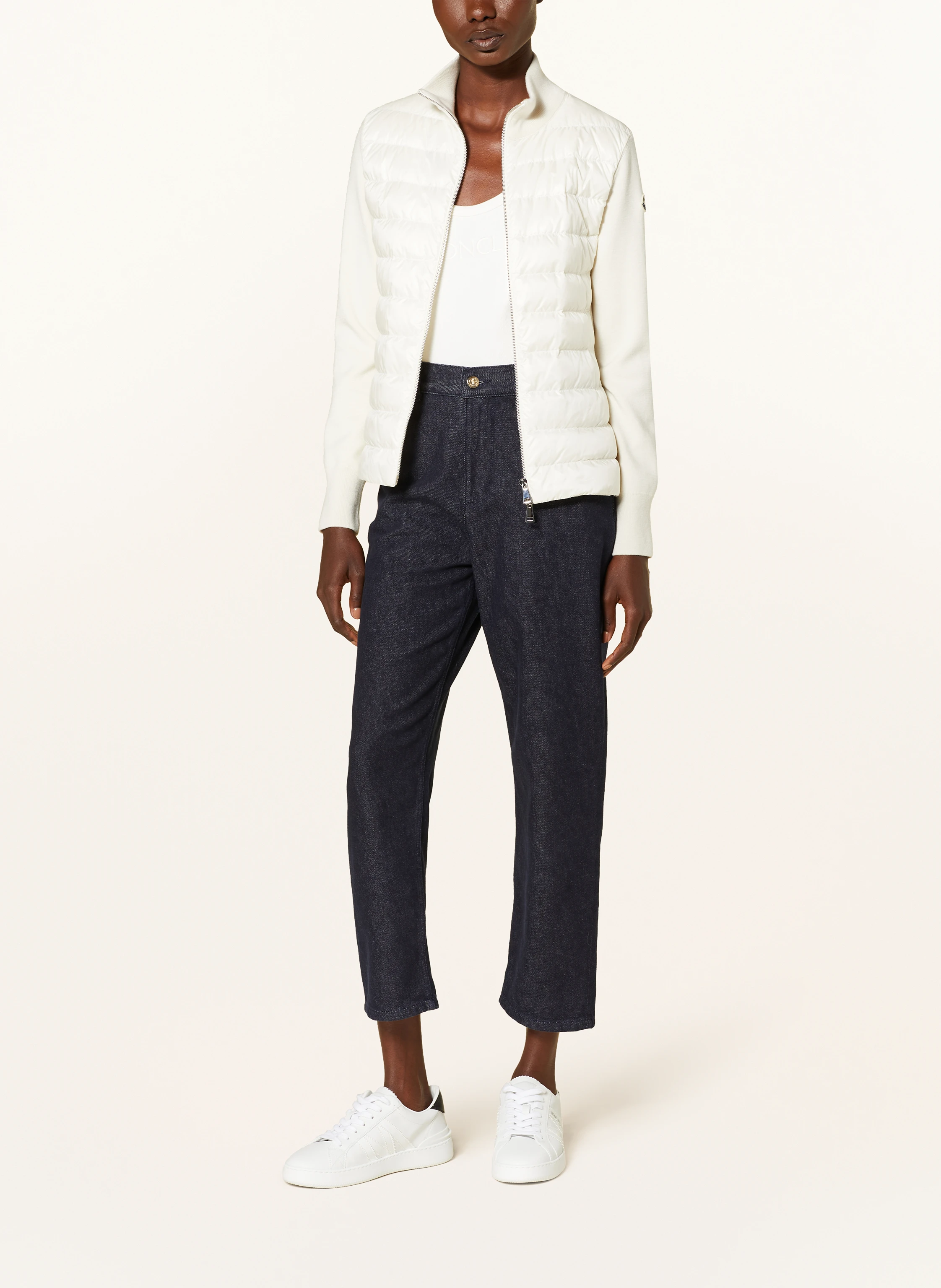 MONCLER Daunenjacke im Materialmix