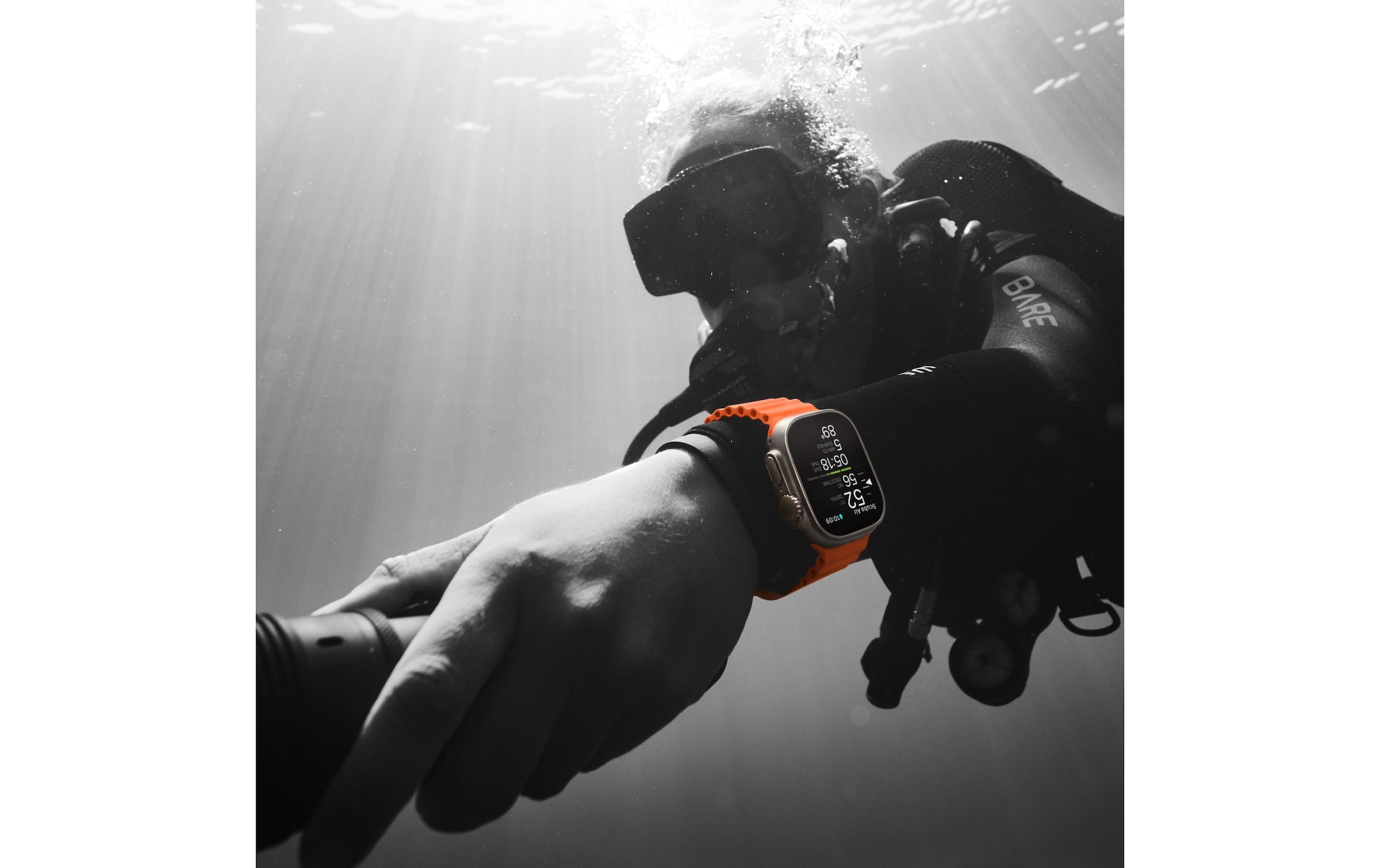 Apple Smartwatch »Ultra 2 GPS + Cellular, Titan, 49mm Ocean Armband« ( )