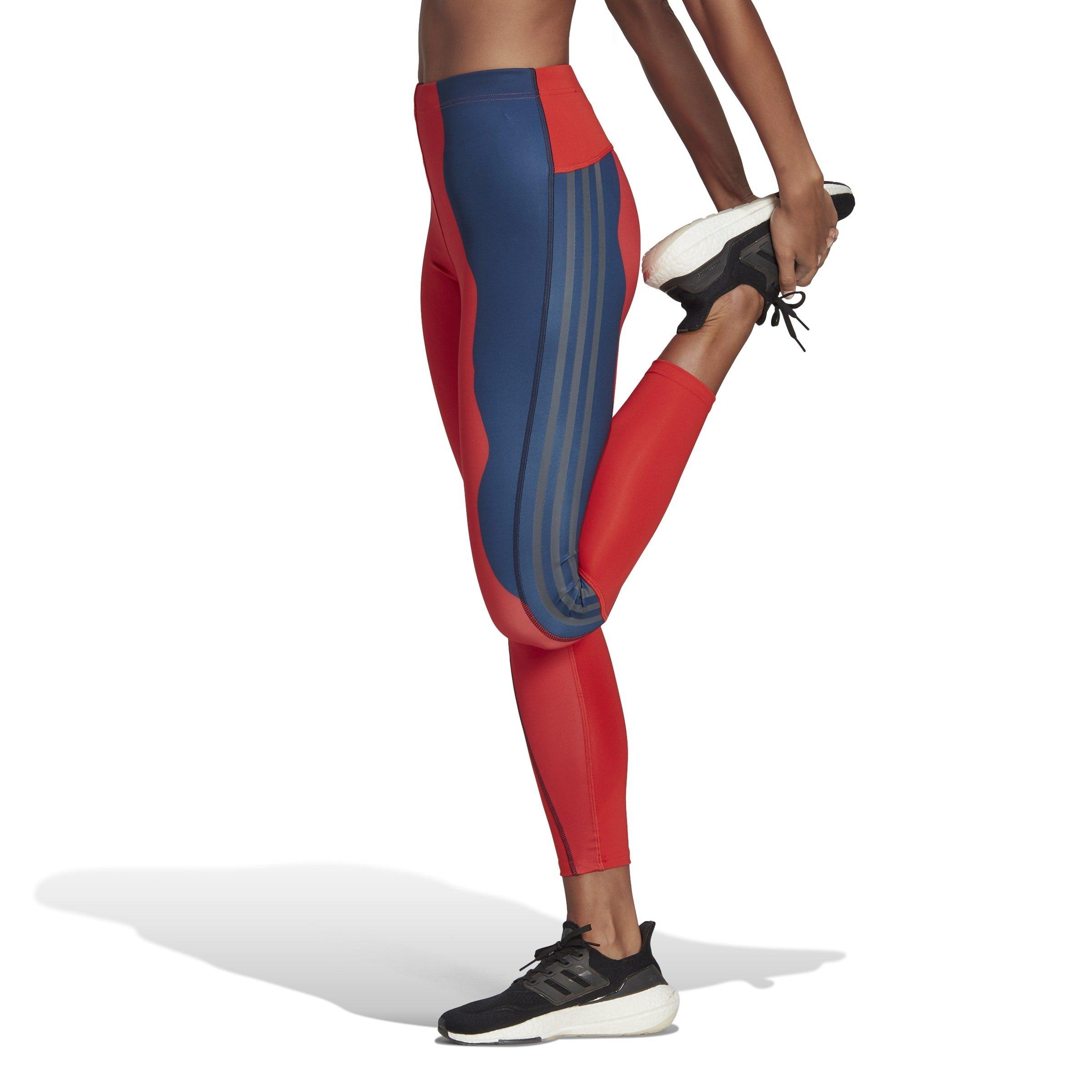adidas Marimekko Run Icons 3 Stripes 7 8 Running Tights Womens
