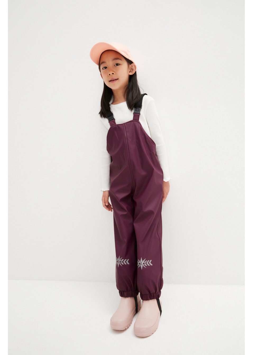 Pantalon de pluie thermo à bretelles fille