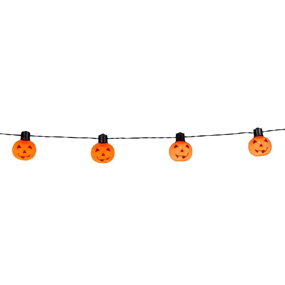 Halloween Lichtslinger LED Pompoen 1,75m