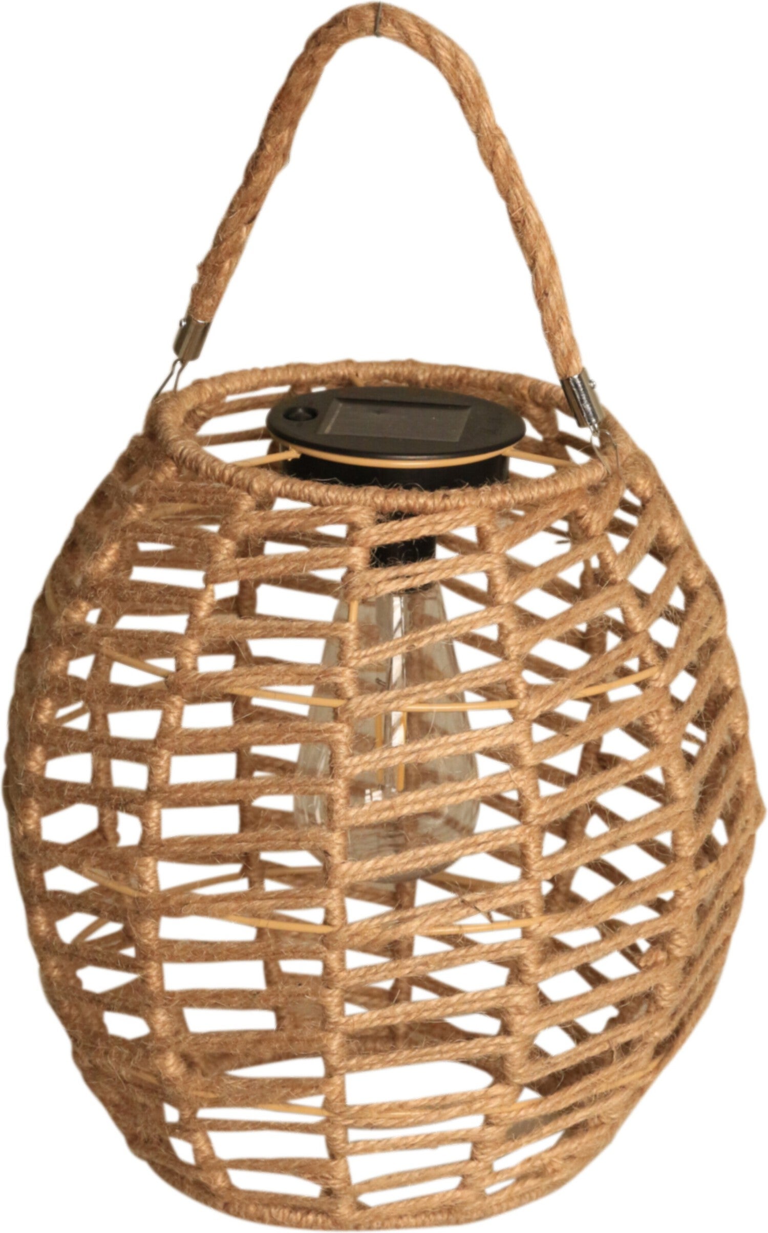 Luxform solar lantaarn Tortoli bruin D 26 H 26 cm