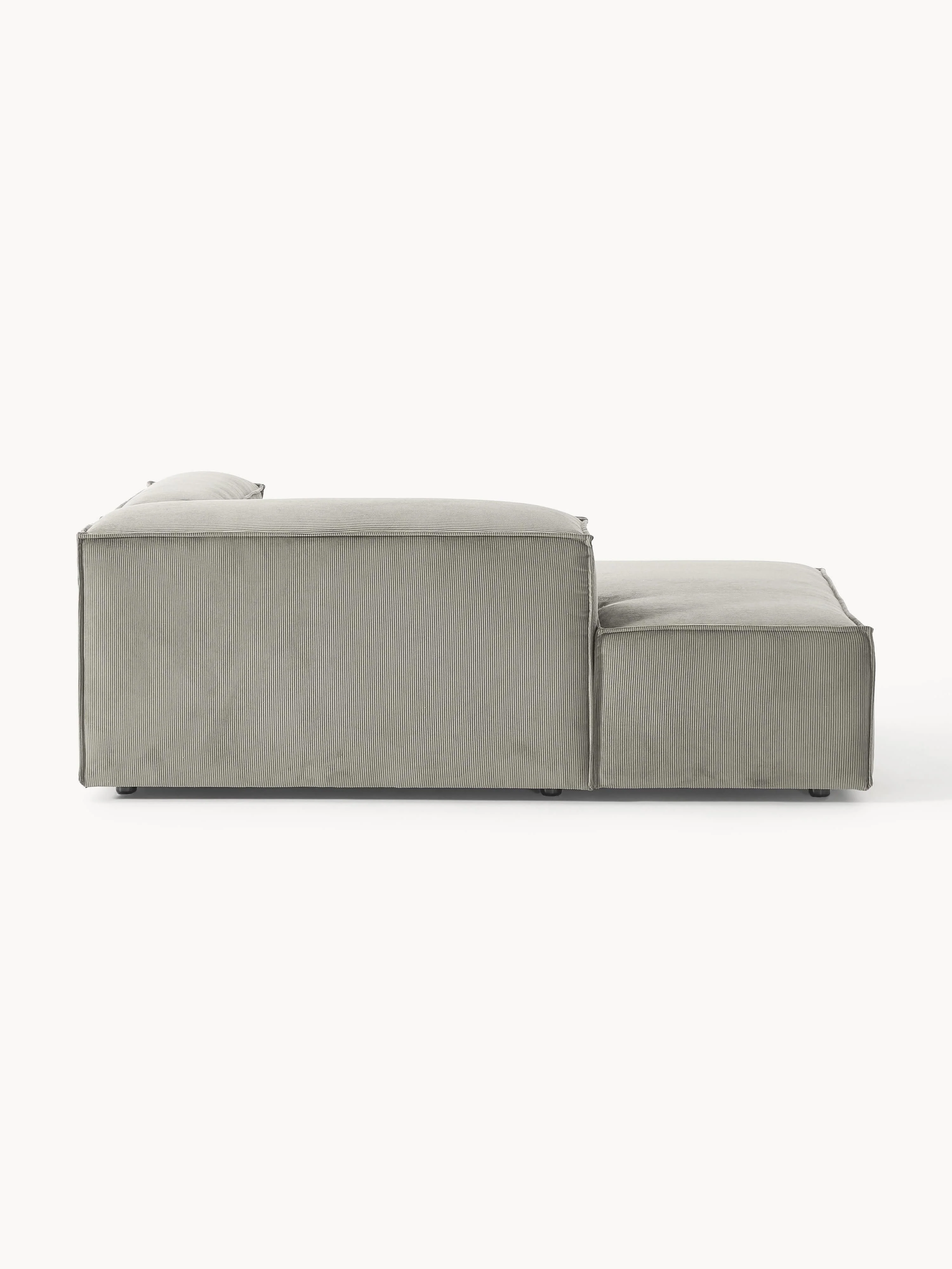 Chaise longue hoekmodule Lennon van corduroy