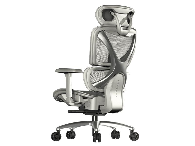 ThunderX3 Bürostuhl XTC-Mesh Grau Ergonomischer Bürostuhl